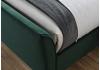 5ft King Size Clover green velvet fabric upholstered bed frame 5